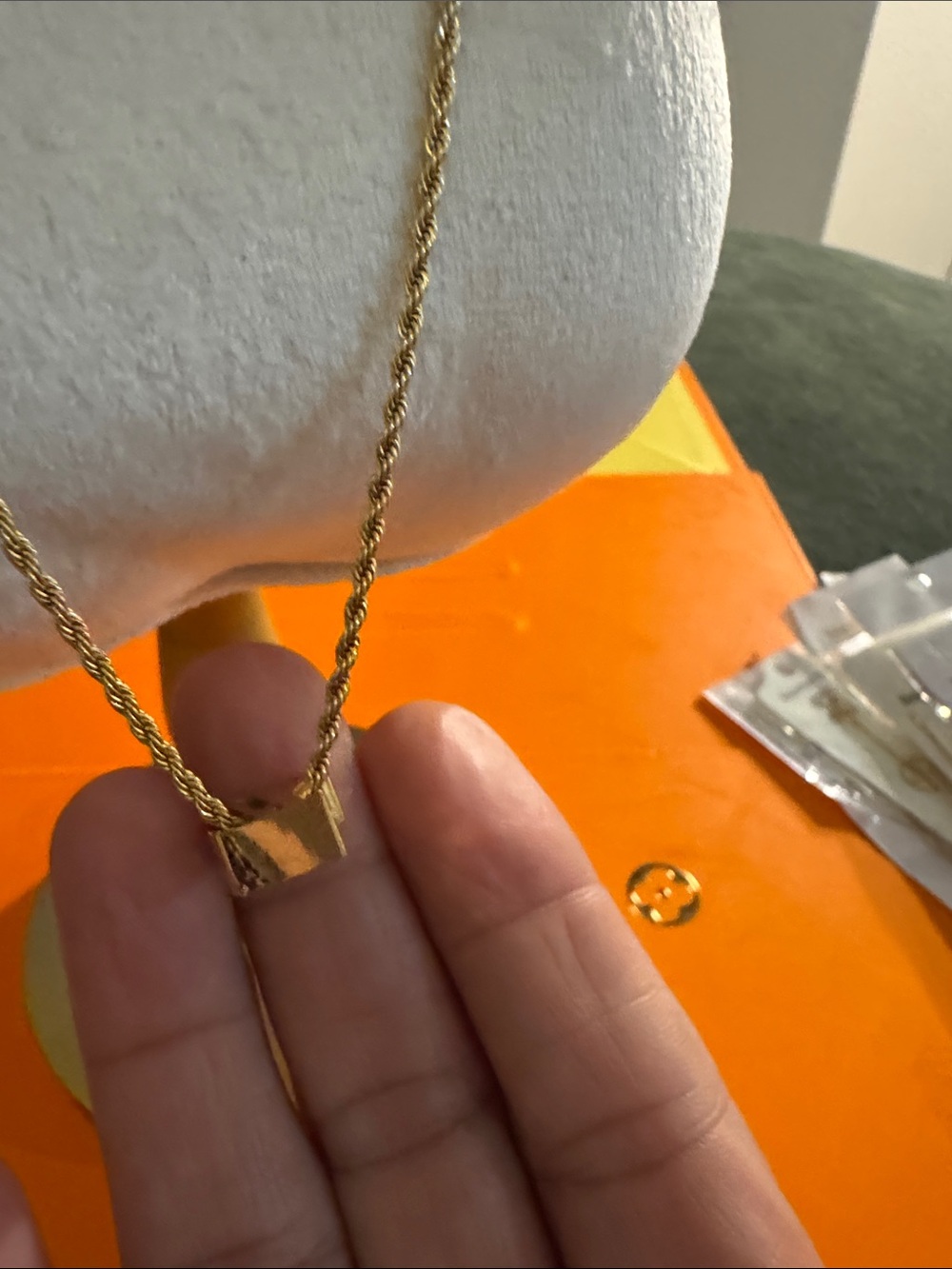 Monogram Rope uChain Necklace - Designer Inspired - Picture 5 of 6